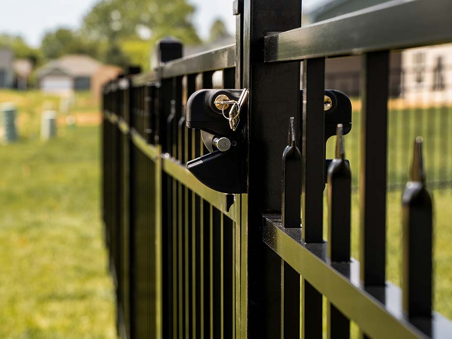 Wrought iron fence installation for the Cincinnati Ohio area.